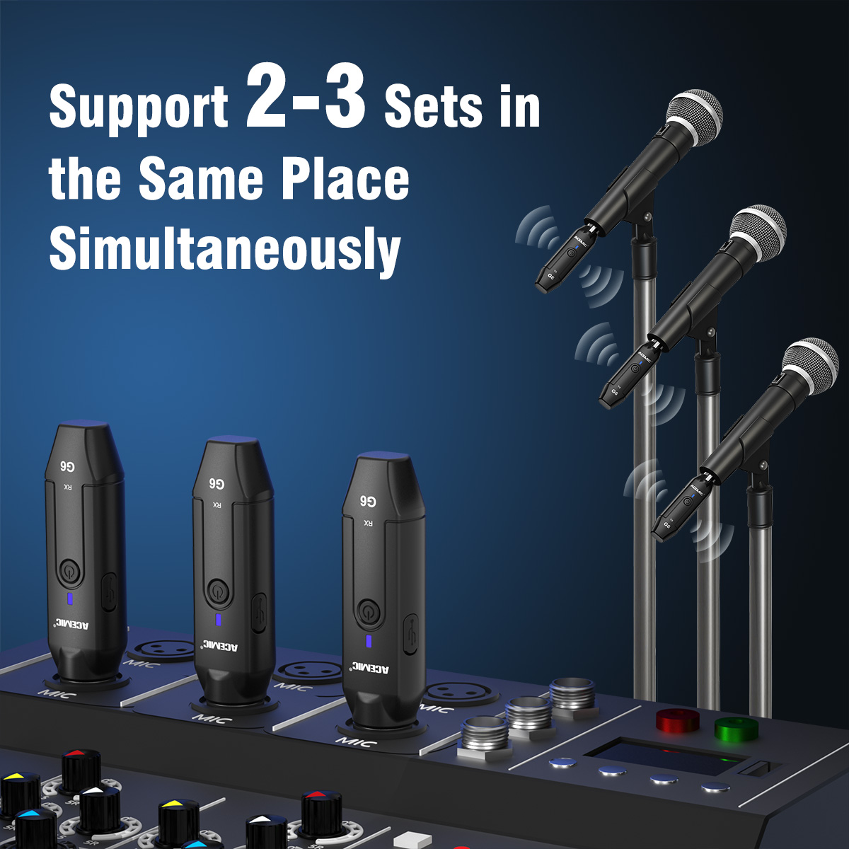 G6C 2.4G Wireless Audio Transmitter and Receiver System