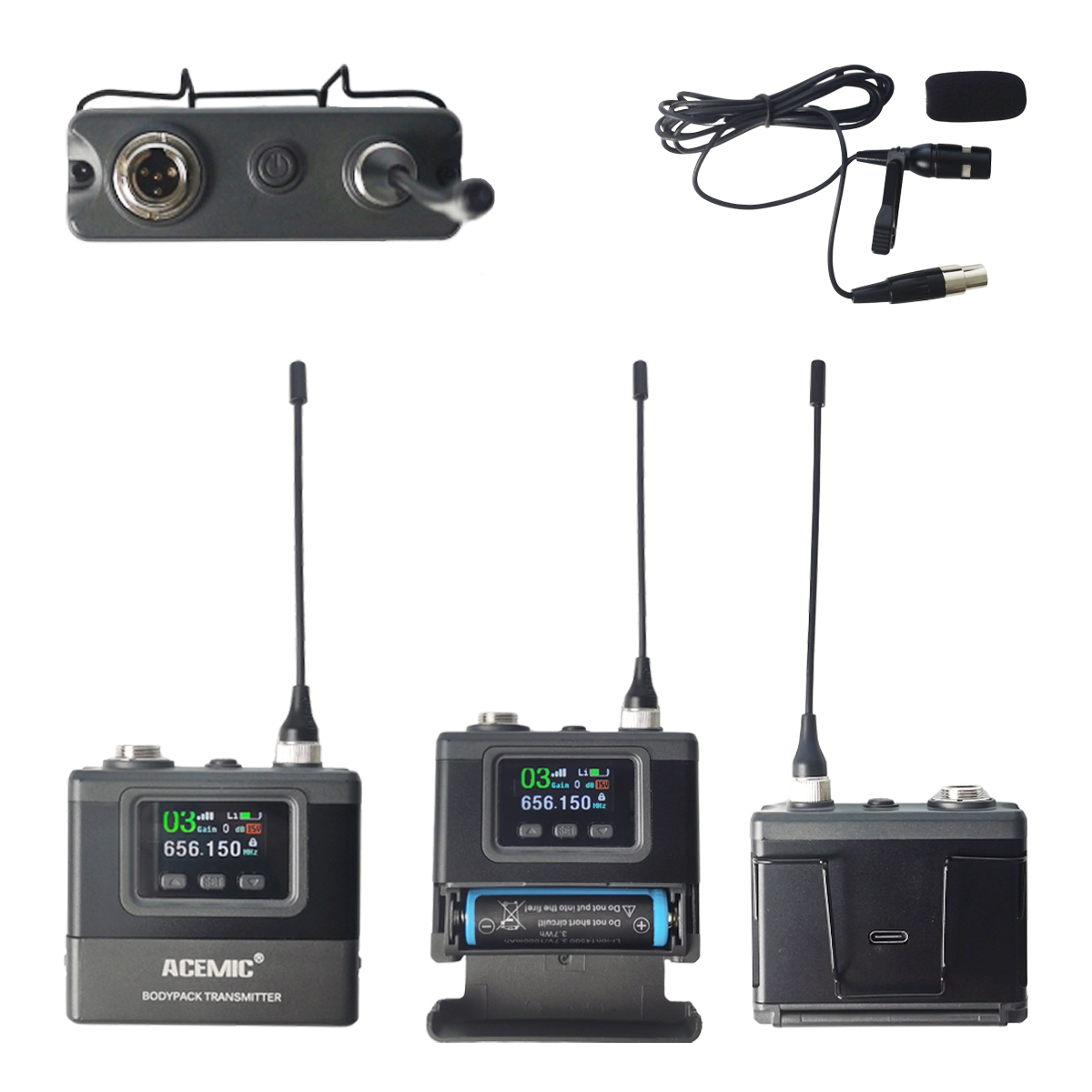 G4Max/BP-BL Wireless Lavalier Microphone for Stage Performance