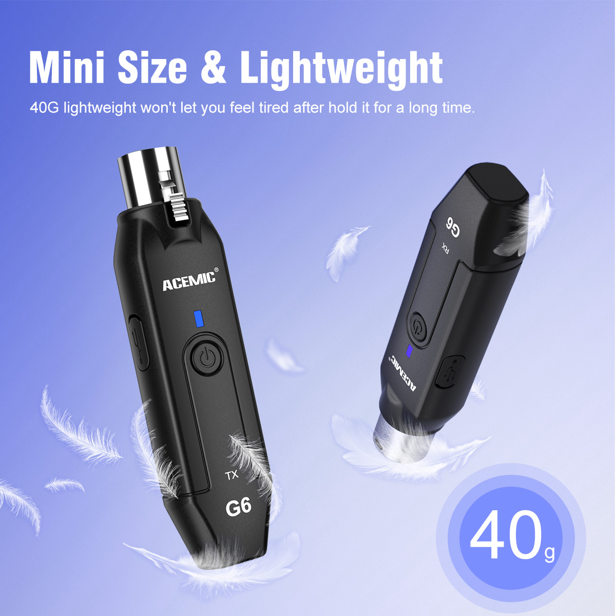 G6C 2.4G Wireless Audio Transmitter and Receiver System