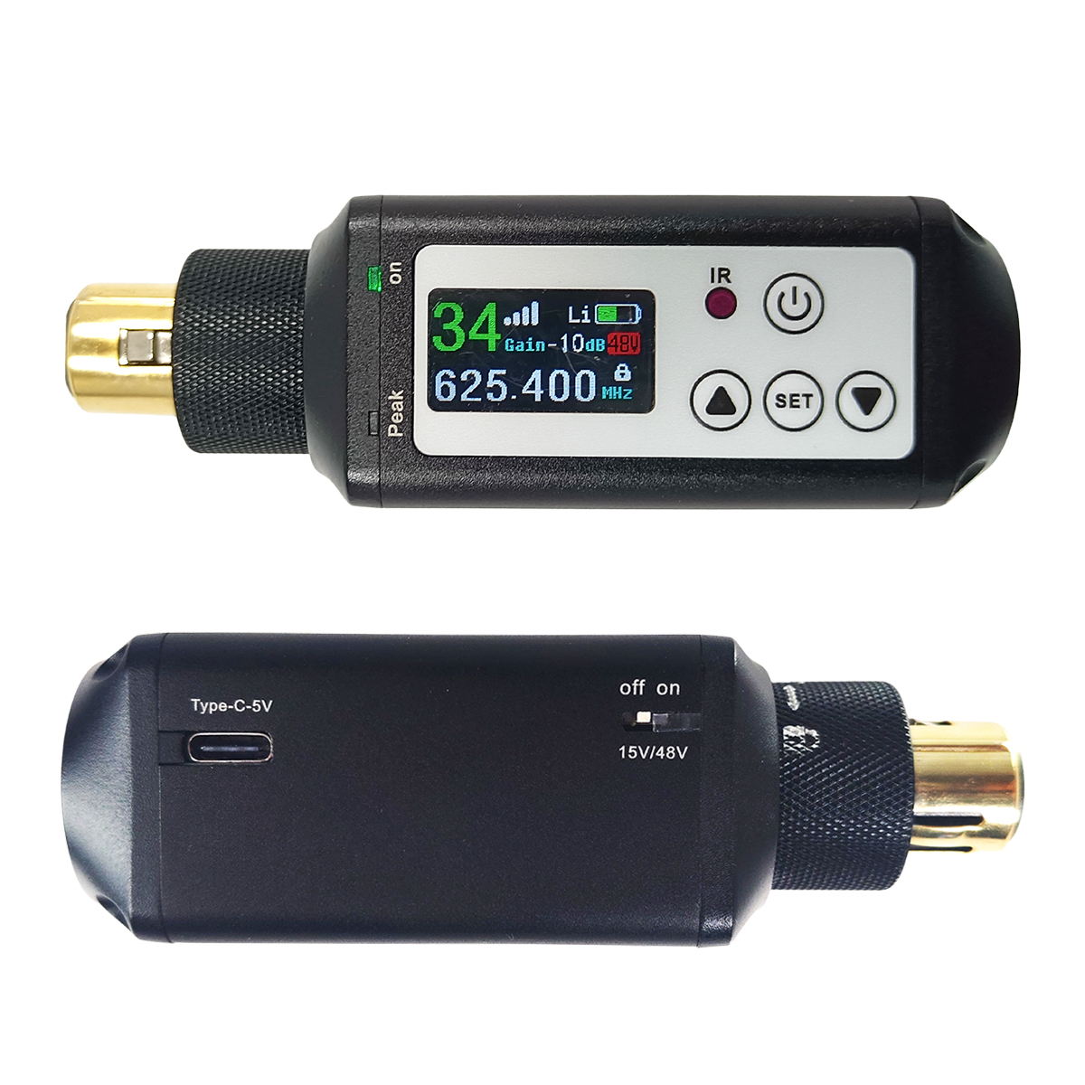 RT-1 Plug-On UHF XLR Wireless Microphone Adapter