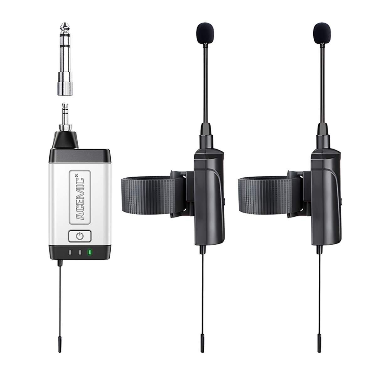 Q2/DT-5 Wireless Flute Microphone Dual Channel