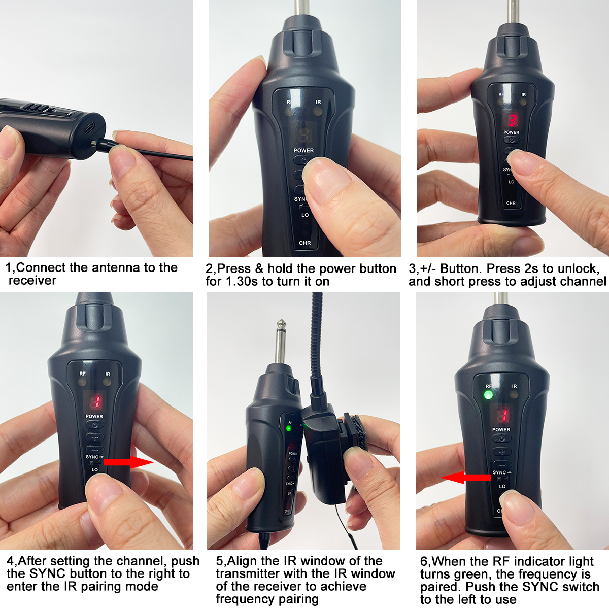 DT-5 Wireless Flute Microphone