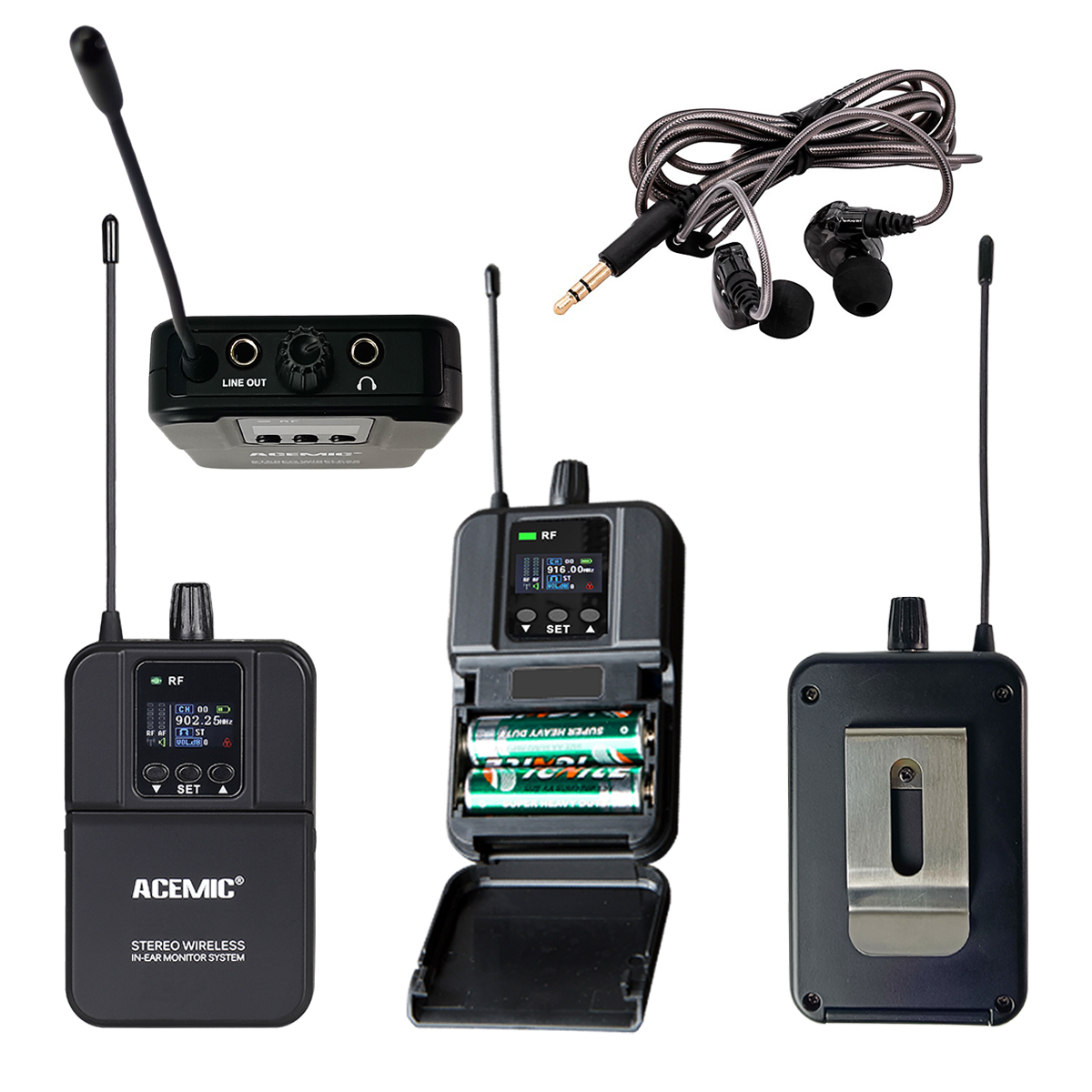 S4 Stereo Wireless In-Ear Monitor System 4 Channel