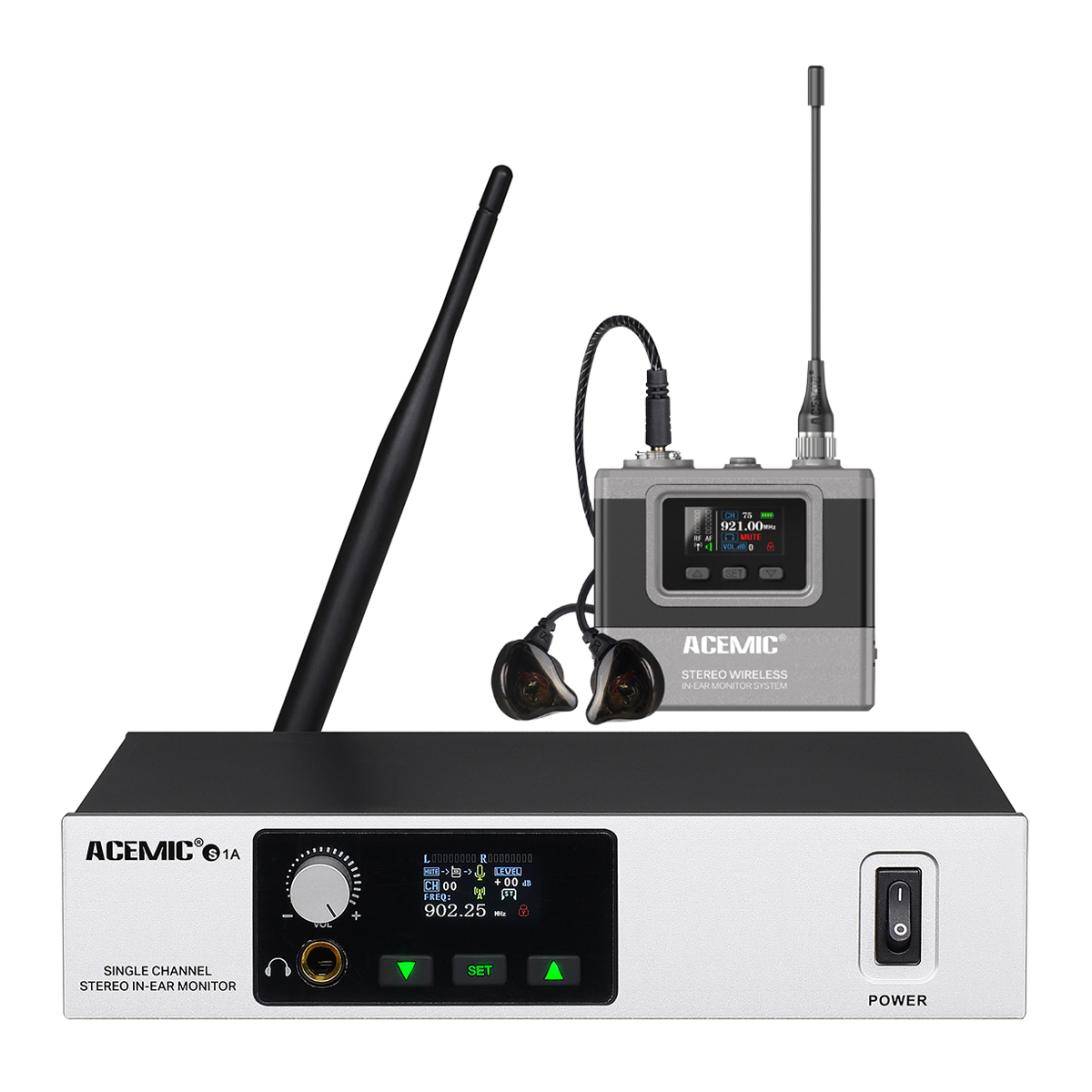 S1A Stereo Wireless Personal In-Ear Monitor System